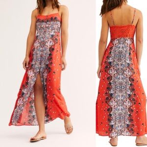 NWT Free People Morning Song Midi Slip Dress